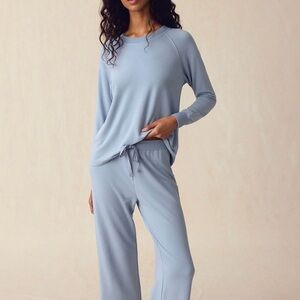 NWT LAKE PAJAMAS RELAX SET IN DUSTY BLUE XS